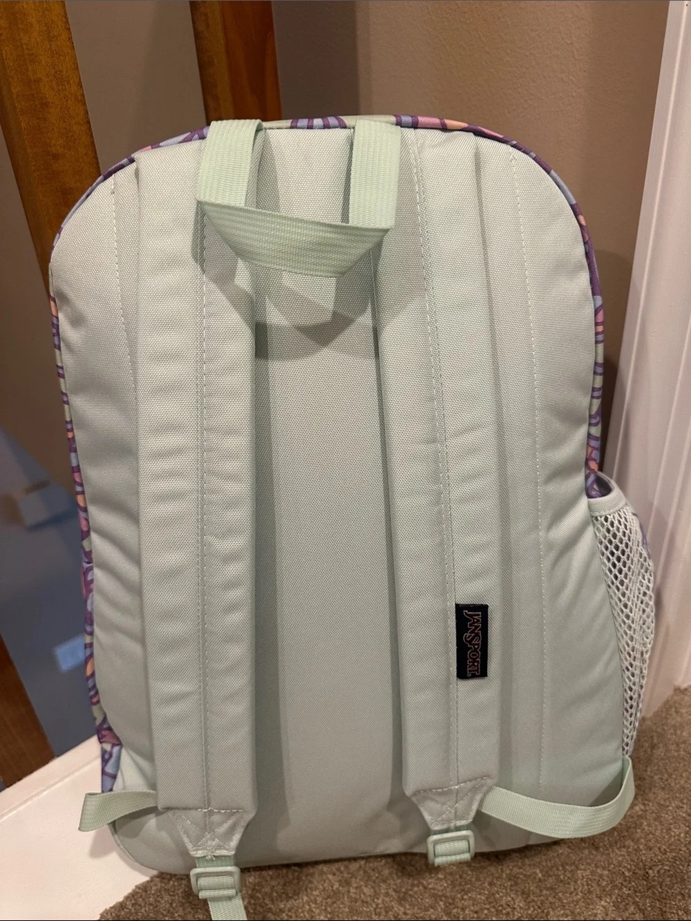 Jansport Pastel Floral Backpack - Lavender, Pink, Mint